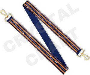 Sic Em Bears, bolso de cuentas de semillas de oro blanco personalizado, correas de monedero con cuentas para bolsos, accesorios de moda - Product Image 6