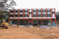 Kit de structure en acier préfabriqué pour immeuble de bureaux, immeuble commercial multi-étages, appartement et école de grande hauteur
