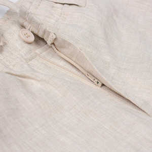 Mens Lightweight Linen Pants Elastic Waist Loose Fit Drawstring Beach <b>Trousers</b> for <b>Summer</b> Casual Wear - Product Image 4