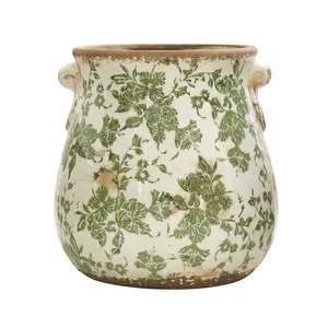 Printed Design Hot Selling Metal Pot <b>Planter</b> <b>for</b> Home Decoration <b>Garden</b> Pot <b>Planters</b> <b>for</b> Indoor Home Decor Usage in Wholesale - Product Image 1