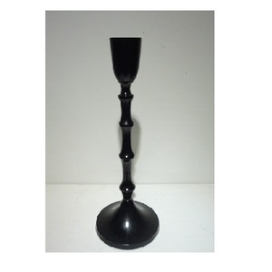 <b>Large</b> Size Black Shining Polished Aluminium Taper <b>Candle</b> Holders for Home Restaurant Hotel <b>Candle</b> Light Dinner Decorative - Product Image 3