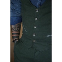 Cardato Homme Gilet Matelassé Réversible Coupe-Vent Toile Polyester Double Boutonnage avec Logo Personnalisé avec Techniques Tricotées