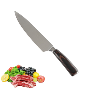 Pedidos a granel personalizados al por mayor, servicio OEM y ODM, cuchillo de chef afilado de acero inoxidable con alto contenido de carbono para cocina profesional con mango - Product Image 1