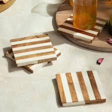 Sous-verres et plateaux de service en résine époxy et bois de style américain, de qualité supérieure, écologiques, couleur personnalisée, pour hôtels et restaurants - Product Image 3