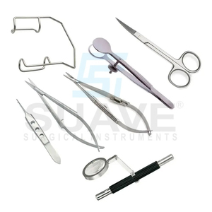 New Ophthalmic Eye Surgery <b>Needle</b> Holder Scissors Tweezers Stainless Steel Microsurgery Instrument by SUAVE SURGICAL INSTRUMENTS - Product Image 1