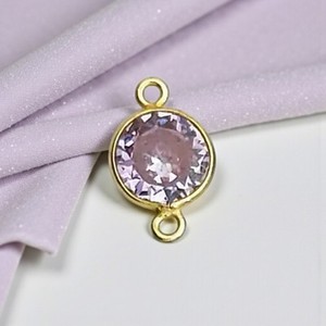 Crystal Clear Quartz CZ Charms Fabricación de joyas Hecho a mano Cz Charm Accesorios de joyería Proveedores al por mayor indios Encanto chapado en oro - Product Image 2