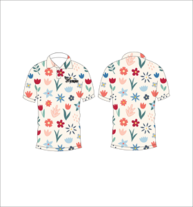 Camisa Polo con Estampado Floral para Hombre, Manga Corta, Casual, de Verano, Ligera, con Cuello, para Golf - Product Image 1