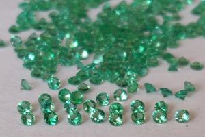 เพชรเม็ดกลมสีเขียวมรกต1มม. ธรรมชาติคุณภาพสูง - Product Image 4