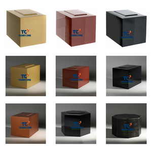 URNA DE CREMACIÓN DE MADERA DE VIETNAM Premium con acabado de laca para cenizas humanas Caja de recuerdo funerario OEM personalizada - Product Image 2