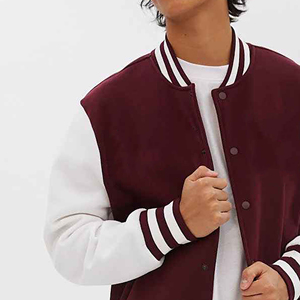 New Wool Chenille Embroidery Baseball Letterman <b>Jackets</b> Men 2025 <b>Vintage</b> Customised Colour Stand Collar <b>Varsity</b> <b>Jacket</b> - Product Image 5