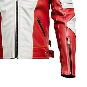 Veste en cuir véritable de luxe pour homme, faite à la main, à col montant, coupe-vent, respirante, de qualité supérieure, veste d'hiver en cuir. - Product Image 5