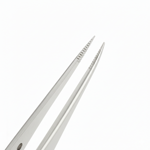 Pinces à tissus micro-Adson perforées en acier, pinces chirurgicales de précision pour la chirurgie plastique et générale - Product Image 3