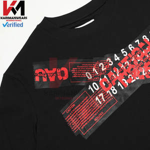 Hommes coupe ample chiffres imprimé T-Shirts 100% coton décontracté à manches courtes hauts hommes respirant été Streetwear graphique t-shirt à la mode - Product Image 3