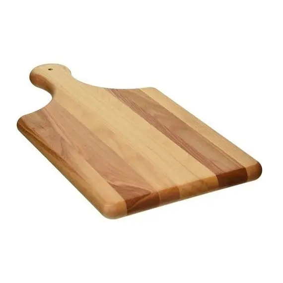 Placa de corte para legumes, placa de madeira clássica para cortar, servir placa de frutas e vegetais com alça