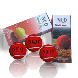 นีโอ sportings ลูกเทนนิสและคริกเก็ตมืออาชีพ120 GMS สีแดงแข็งประสิทธิภาพสูง - Product Image 2