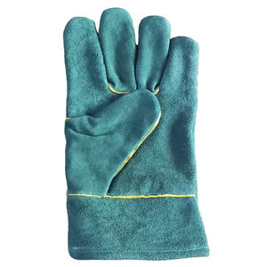Vente en gros de gants en cuir de vachette personnalisés avec logo gants de soudage à usage intensif protection des mains à paume unique gants de sécurité en cuir pour hommes - Product Image 2