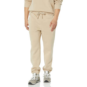 Pantalons pour hommes en molleton uni de couleur unie personnalisés, impression de logo personnalisée, respirants, à séchage rapide, pantalons de survêtement pour hommes - Product Image 1