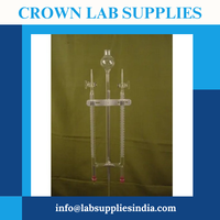 Appareil d'électrolyse Hoffman 12V DC 50ml de haute qualité, modèle CHE-035, en verre et carbone, disponible pour l'exportation OEM - CROWN LAB SUPPLIES