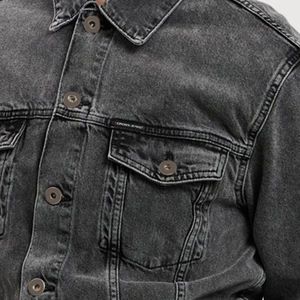 Chaquetas Vaqueras de Invierno para Hombre a la Moda, Cuello Camisero, Ropa de Calle Cómoda, Diseño Frontal con Logotipo Personalizado de Alta Calidad - Product Image 5