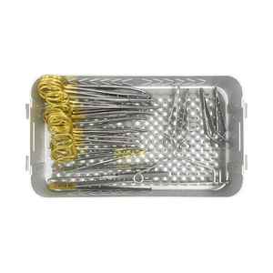 Ensemble de pinces chirurgicales pour tissus mous Caronia, manuel, en acier inoxydable, ensemble d'instruments orthopédiques professionnels de dissection, classe I CE - Product Image 3