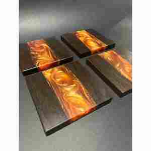 Haute demande à prix raisonnable Sous-verres en feutre faits à la main Fabricant et exportateur de résine en bois de noyer avec qualité d'exportation - Product Image 5