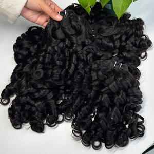 Lots de Cheveux Humains Bouclés et Volumineux du Cambodge, Cheveux Vierges Bruts Couleur Naturelle, Cuticules Alignées, Vente en Gros Direct Usine - Product Image 2