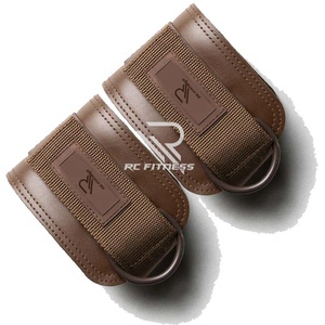RC Fitness Wear Custom Leather Professional Protection Weight Lifting Ankle Cuffs & <b>Straps</b> for Legs <b>Gym</b> Workout Fitness - Product Image 6