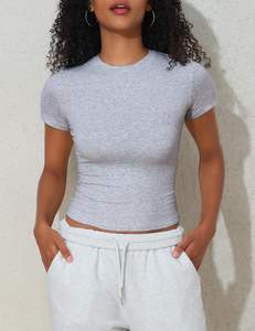 เสื้อยืดผู้หญิงทรงสลิม ใส่สบาย ไซส์ใหญ่ ระบายอากาศดี ดีไซน์ทันสมัย เรียบหรู ดูดี มีสไตล์ - Product Image 3