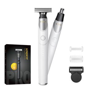 Rasoir électrique 12-en-1 pour hommes et femmes, tête de coupe réglable unisexe, tondeuse intégrée pour poils du nez, IPX7, alimenté par batterie - Product Image 2