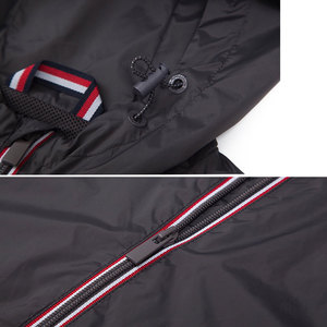 Chaqueta cortavientos con capucha deportiva para hombre, impermeable, transpirable, de moda, para entrenamiento deportivo, para correr, prendas de vestir exteriores, elegante, de nailon - Product Image 6