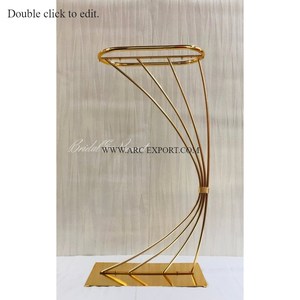 Décoration de table en métal, fer, or, poli Support de Harlow moderne Conception unique Meilleure vente Support de Harlow en métal de forme personnalisée - Product Image 6