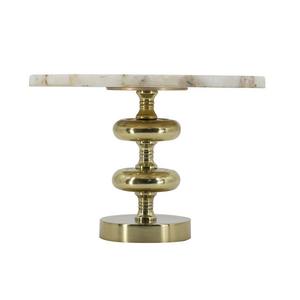 Luxury Agate Stone <b>Cake</b> <b>Stand</b> With Gold Brass Pillar Base Modern Round <b>Marble</b> Dessert Pedestal for High End Wedding Events Gifts - Product Image 3