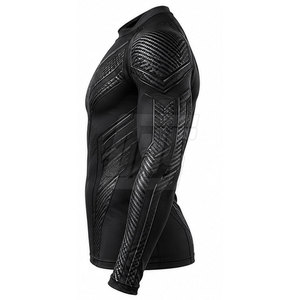 T-shirt de compression à manches longues pour homme, personnalisable par sublimation, pour la course à pied, la gym, le fitness et l'entraînement. - Product Image 6