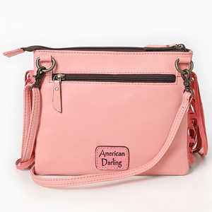 Handmade Quilted Leather Fringe Crossbody Bag Tooled Floral <b>Top</b> Western Boho Shoulder Purse Vintage <b>Women</b> Summer Lightweight - Product Image 5