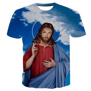Camiseta de hombre cristiana sólida de mejor diseño-Diseño personalizado de alta calidad 100% algodón Colores y logotipo personalizados - Product Image 5