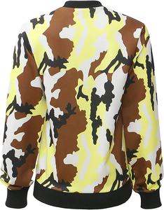 Sudadera con estampado de manga larga para mujer, jersey de cuello redondo con estampado de camuflaje, ropa para Parte Superior Femenina - Product Image 2