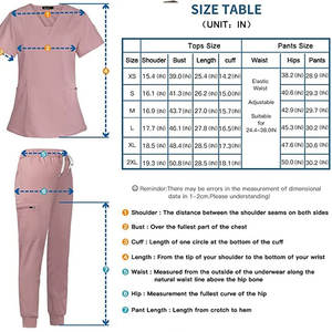 Conjuntos de Uniformes Médicos Unisex de Alta Calidad, Antiarrugas, Transpirables, de Secado Rápido, con Aspecto Profesional, en Spandex/Poliéster - Product Image 6