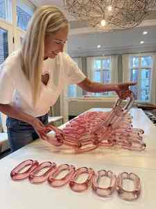 Chaîne à maillons en résine artisanale de haute qualité pour décoration murale - Product Image 6