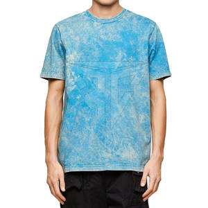 เสื้อยืดลายกรดคอกลมสำหรับผู้ชายผ้าคอตตอนสีล้วนสไตล์วินเทจผ้าคอตตอน100% ซักแบบปรับแต่งได้สำหรับ2025 - Product Image 1