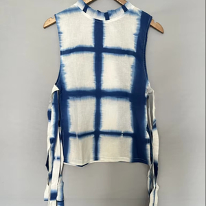 เดรสสั้นยาวลายดอกไม้, เดรสลำลองแขนกุดสไตล์ตะวันตกสำหรับฤดูร้อนหรูหราขนาดสั้นของผู้หญิง - Product Image 1