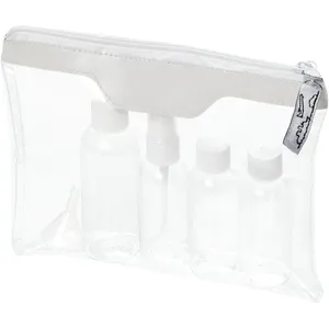 Ensemble de bouteilles de voyage personnalisées Munich, gadgets personnalisés pour trousse de toilette - Product Image 1