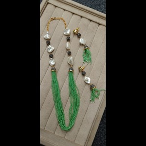 Nouveaux bijoux indiens perles antiques Mala Long Hydro ensemble verre haute qualité verre multicolore perles fait à la main produit en vrac collier - Product Image 1