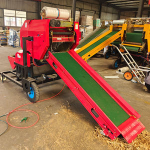 Presse à balles à moteur à grande vitesse entièrement automatique pour petit tracteur Mini machine à balles de foin Meilleure vente Herbe agricole à haute productivité - Product Image 2