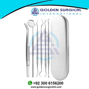 Sickle Tartar Scaler Teeth Pick Spatula Mirror <b>Dentist</b> <b>Gift</b> Oral Care Tooth Cleaning Tools Dental set surgical instruments - Product Image 6