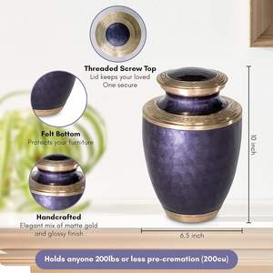 Urna de cremación de colibrí hecha a mano para adultos, urna de entierro grande para cenizas humanas, adecuada para adultos, hombres o mujeres, hermosa - Product Image 5