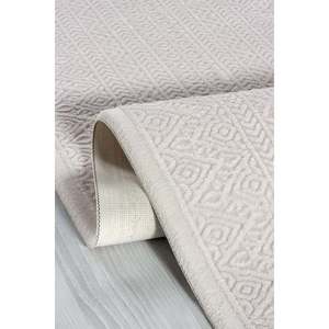 Netline Home 100% Acrylic SE007 Area Rug Cream Modern Serenat Non-Shed Easy-Clean Durable 80x150cm for Bedroom Study - Product Image 1