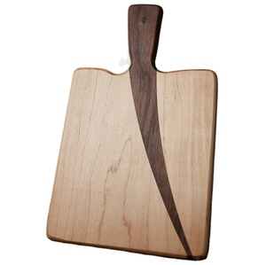 Diseño de hoja retorcida Madera natural Venta caliente Tabla de cortar de corte de tabla mediana Tabla de cortar de mayorista indio - Product Image 4