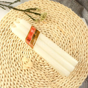 Velas blancas para cena del hogar, candelabros de cena de 8 pulgadas, 7 horas de limpieza, velas de Shabat, quema una llama constante - Product Image 1