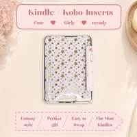 Kartu Sisipan Kindle Kustom, Tanpa Lem, Dekorasi Casing E-Reader, Hadiah Bacaan dengan Sentuhan Matte yang Dipersonalisasi