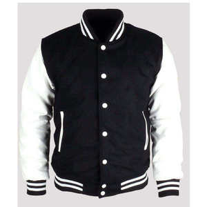 Chaqueta Varsity de Invierno al por Mayor, Tallas Grandes, Estilo Urbano, Bordado Frontal, Lana Transpirable de Secado Rápido - Product Image 3